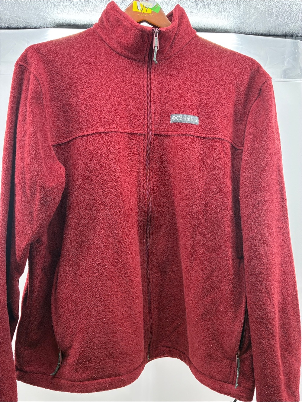 Columbia Men's Burgundy Full-Zip Fleece Jacket
